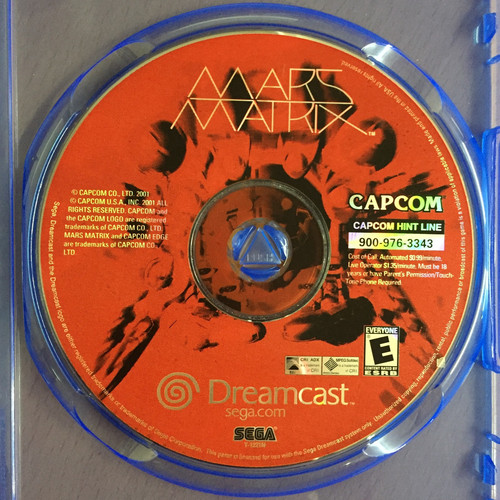 Mars matrix sega dreamcast - mars,